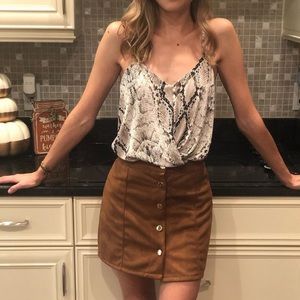 Snakeskin tank top